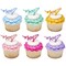 Mom DecoPics® Pack of 6 - Decor Pics for Cakes, Cupcakes, Cocktails